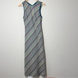 Donna Morgan Sleeveless Crochet Maxi Dress
